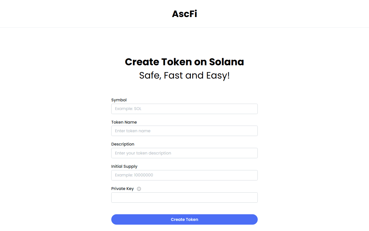 Solana token generator